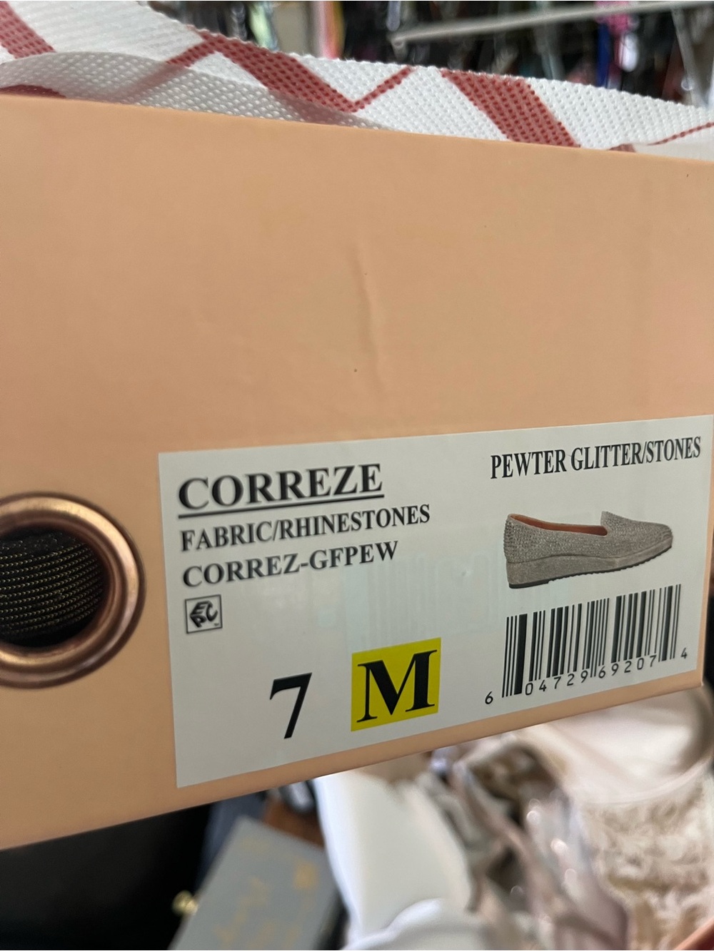 Correze Pewter Glitter Slip-On Loafers for Men